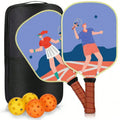 Doubles Game-Day Kit with Boomstick pickleball paddle set and Court Couture navy bag
