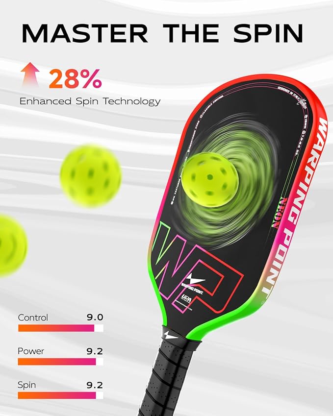 Neon 16mm Carbon Fiber Pickleball Paddle