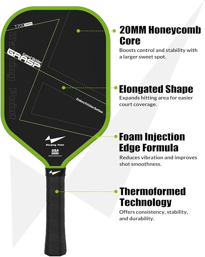 GRASP CONTROL PICKLEBALL PADDLE 20mm